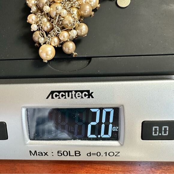 Talbots Necklace Multistrand Pearls Neutrals Taupe Cream Jewelry Preppy 20" Long - Picture 8 of 9